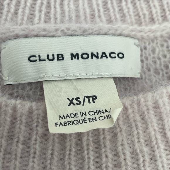 Club Monaco Rinty Color Block Mohair Blend Stripe Crewneck Sweater XS - Picture 5 of 7
